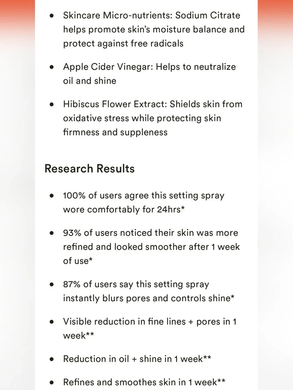 BareMinerals Original Mineral Veil 24-HR Setting Spray- Natural Matte Finish
